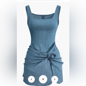 Brand new never worn denim dress size L